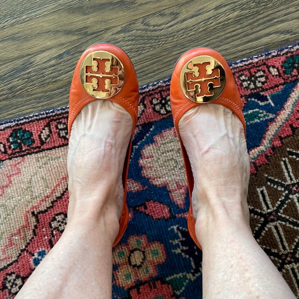 ๐๐HOST PICK๐๐ Tory Burch Leather Ballet Flats - Picture 2 of 7